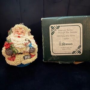 Roman Inc. “1890 Roly Poly Santa” Figurine (1993)